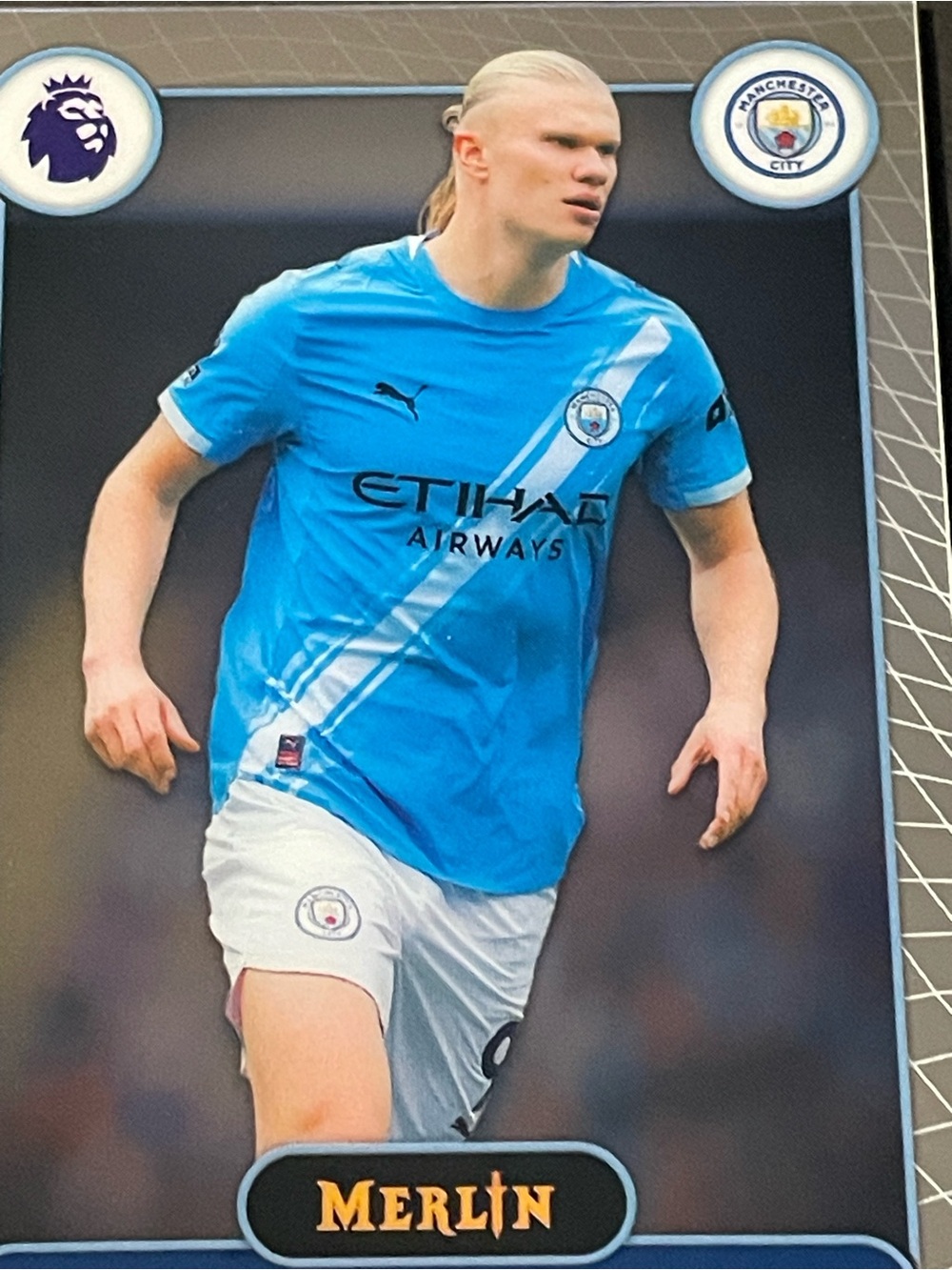 2026 Merlin Premier League Erling Haaland Manchester City #123 Base Card - Picture 4 of 6